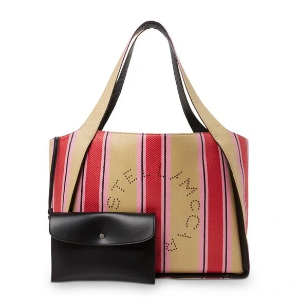 Stella McCartney Logo Striped Tote - Picture 3 of 13